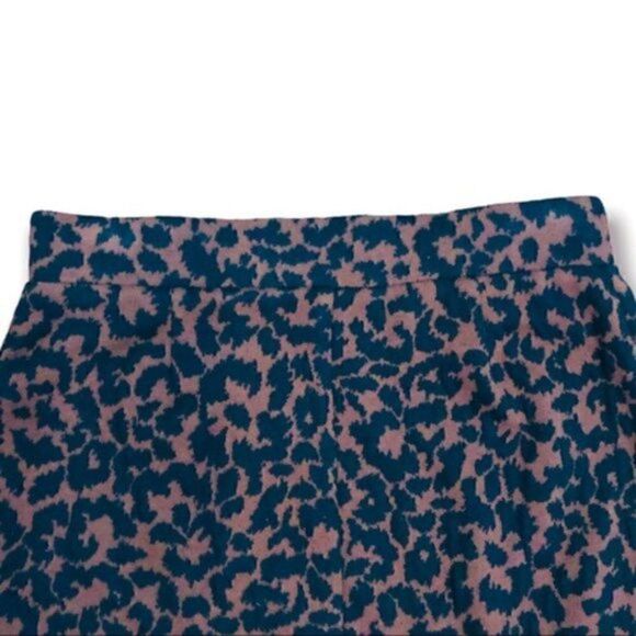 Nicole Miller Leopard Print Sweater Mini Skirt Pencil Brown M - Picture 4 of 8